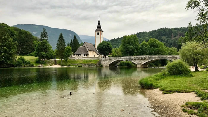 Se rendre au lc de Bohinj Slovénie